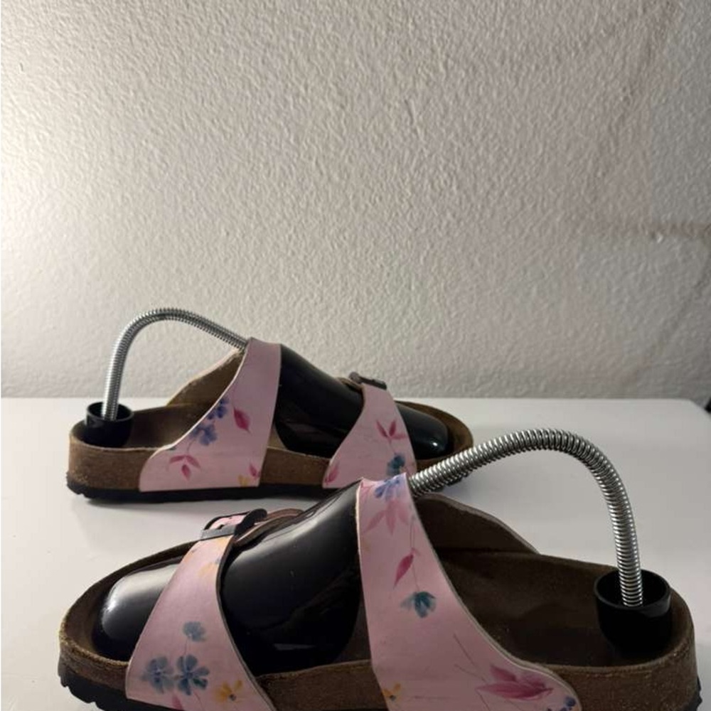 Birkenstock Papillio Pink Floral Double-Strap Sandals - Picture 8 of 13